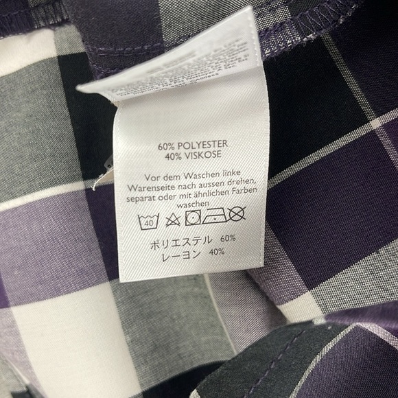 Eddie Bauer First Ascent Blue Black Snap Down Plaid Shirt Size Medium‎ - Picture 5 of 6